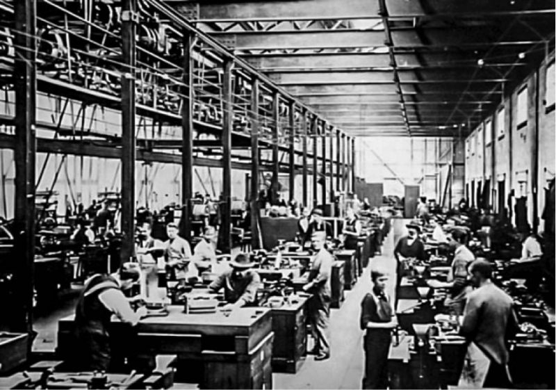 Factory warehouse floor