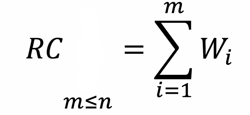 Formula for risk coverage