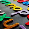 Felt letters of the alphabet